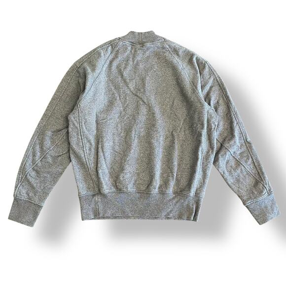 Uniqlo U Men’s Heather Gray Size M Minimalist Mock Neck Pullover Sweatshirt - Picture 5 of 8